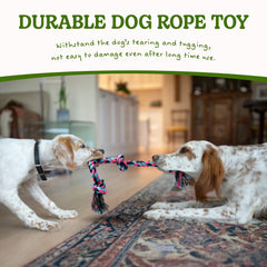 SHARLOVY corde coton naturel, couleur vive pour stimuler l attention du chien.