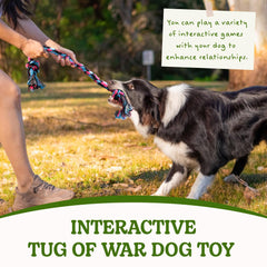 SHARLOVY jeu tir corde chien, ideal pour renforcer le lien pendant le jeu.