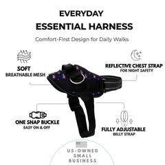 ShawnCo Essential: mesh doux sous le harnais pour un confort tout au long de la balade.