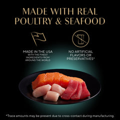 Sheba Perfect Portions Dinde en sauce, texture tendre et protéines savoureuses.