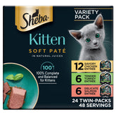 Sheba chaton pate poulet, portion pratique pour repas équilibré