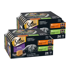 Sheba Portions Parfaites Pâté Poulet, portion pratique pour repas équilibré.