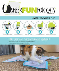 Sheer Fun For Cats: tapis de jeu pour chats, facile à déplacer et polyvalent