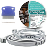ShengKou collier-puces-tiques ensemble 2-pack pour chiens et chats, pratique et économique