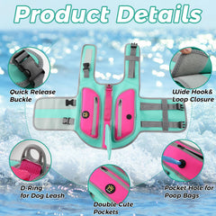 Sheripet gilet chien avec poches latérales pratiques pour friandises.