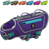 Sheripet gilet sauvetage chien en neoprene violet pour haute flottabilité