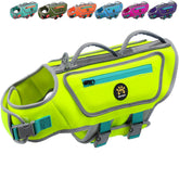 Sheripet gilet sauvetage chien vert XL vue avant, haute visibilité