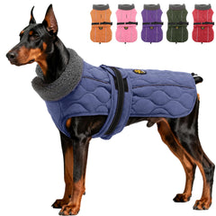Manteau Sheripet bleu-neige réfléchissant pour chien, meilleure visibilité nocturne