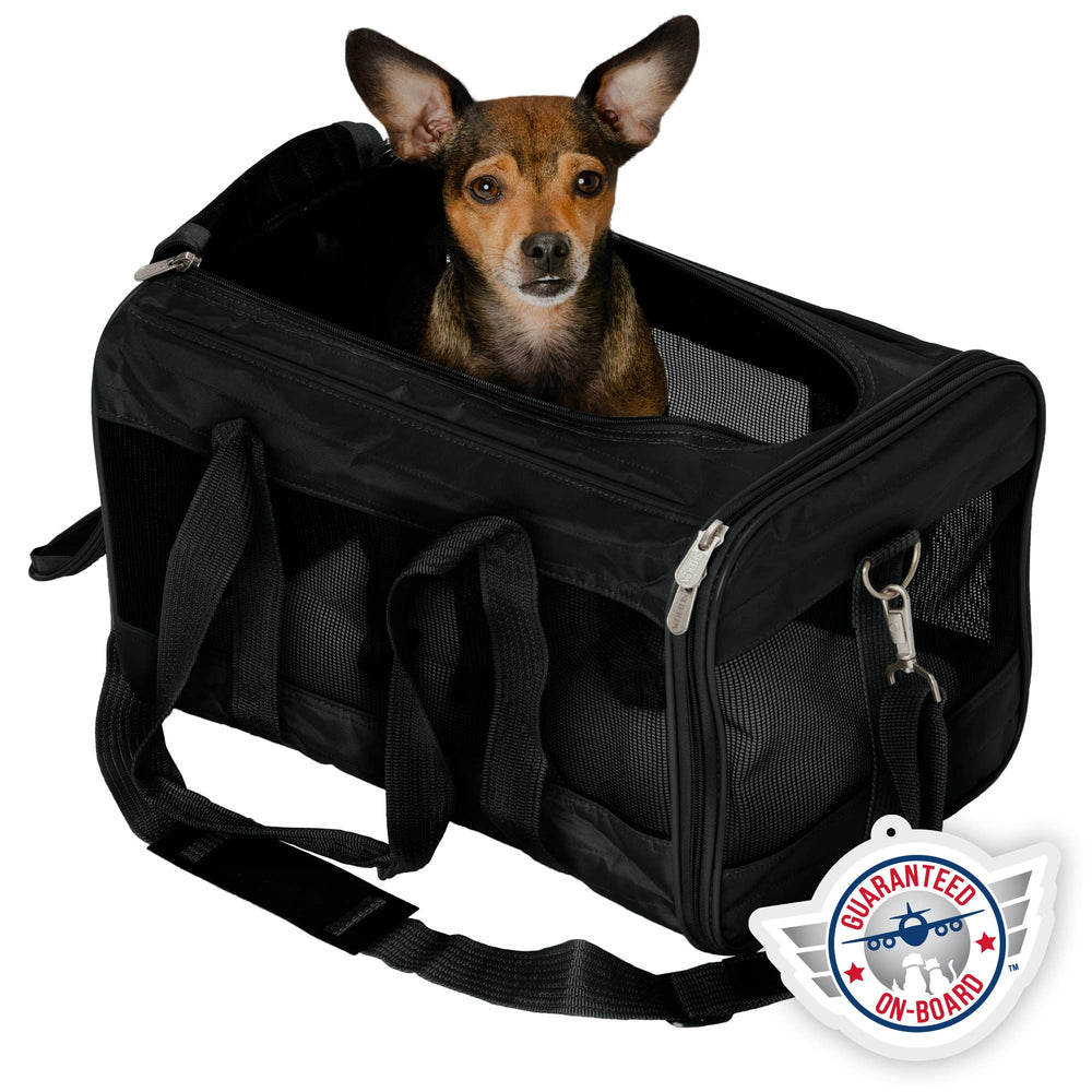 Porte-animal Sherpa Original Deluxe pour voyage, avec ventilation et sécurité