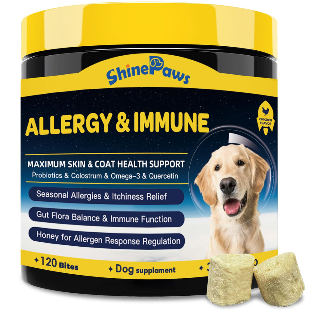 SHINEPAWS bouchées relief allergie chien : texture croquante et administration facile.