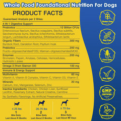 SHINEPAWS Probiotiques pour chien – bouchées appétentes soutenant la digestion