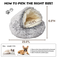 ShinHye Cozy Cat Bed: couverture modulable pour accès facile et repos rapide
