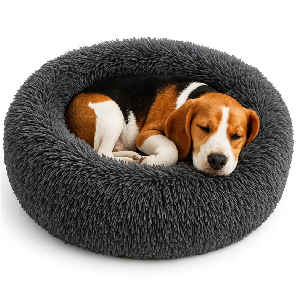 SHINY-V lit-donut-doux: confort apaisant pour chien et chat