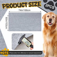 Tapis Shinylin pour chien 60x74 – étanche et protège les sols.