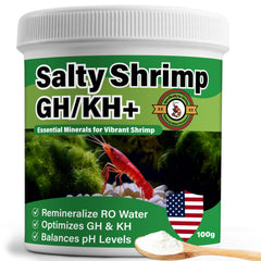 SHUNNIUB GH/KH+ minéralise l'eau RO pour des crevettes actives et en bonne santé
