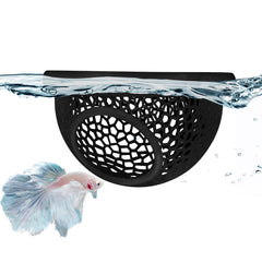 sicutoz cave-flottante betta – refuge sûr et enrichissant pour petits poissons.