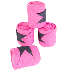 Bandages Sie Equestrian rouge pour les membres du cheval, protection et confort lors de l'entraînement