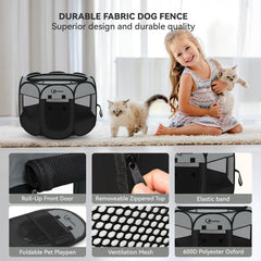Siedihit playpen pliable rangé dans le sac de transport
