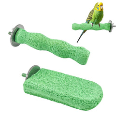 Sienle perchoir bec-branche-naturelle: repos stable et naturel pour petits oiseaux.