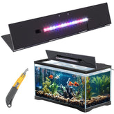 Couvercle Sieral en polycarbonate avec lampe LED pour observation claire.
