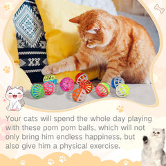 Balles interactives Silkfly favorisant la poursuite et l’entraînement naturel du chat.
