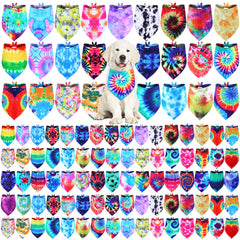 Bandana Silkfly arc-en-ciel pour chien, accessoire coloré et lavable.