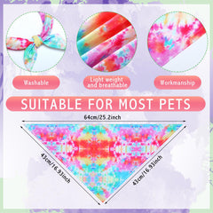 Bandana Silkfly multicolore avec motifs vifs pour fêtes canines.