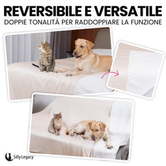Housse SILLY LEGACY au design réversible deux tons pour canapé et lit.
