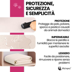 Couverture polyvalente SILLY LEGACY pour lit, canapé, voiture et cage.