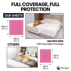 SILLY LEGACY protecteur lit animaux beige: garde la literie propre et sèche.