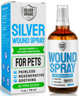 SILVER GRADE bouteille pulvérisation pour blessures chien et chat, soin doux