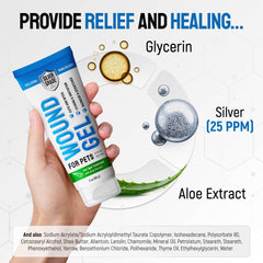 Gel-plaie-cheval Silver Grade, protège la peau contre la saleté.