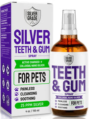SILVER GRADE spray dentaire pour chien, haleine plus fraîche et sourire plus lumineux.