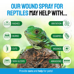 SILVER GRADE spray topique pour reptiles, application rapide sur les plaies.