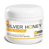 Lingettes Silver Honey pour les oreilles, nettoyage en douceur et prévention.