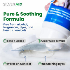 SilverAid Gel Irritations Peau Chien: apaise les irritations cutanées.