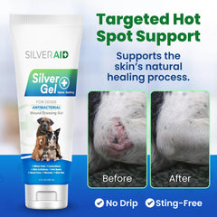 SilverAid Gel Prévention Infections Chien: peut aider à réduire les risques d'infection mineure.