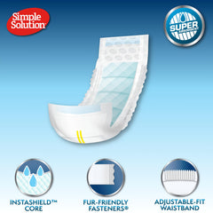 Centre absorbant Simple Solution qui retient l’urine