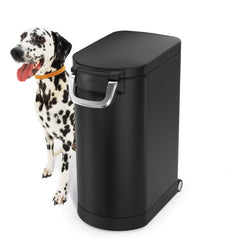 Simplehuman seau nourriture avec poignee-verrouillable pour transport pratique et sécurisé.