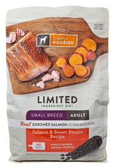 SIMPLY NOURISH petit-chien sac 4 livres, saumon et patate douce, pratique à ranger