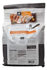 Sac refermable SIMPLY NOURISH avec étiquette, pratique pour ranger les croquettes et préserver la fraîcheur