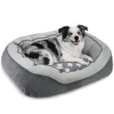 Lit SIWA MARY gris flanelle extérieur offre un confort durable pour chien.