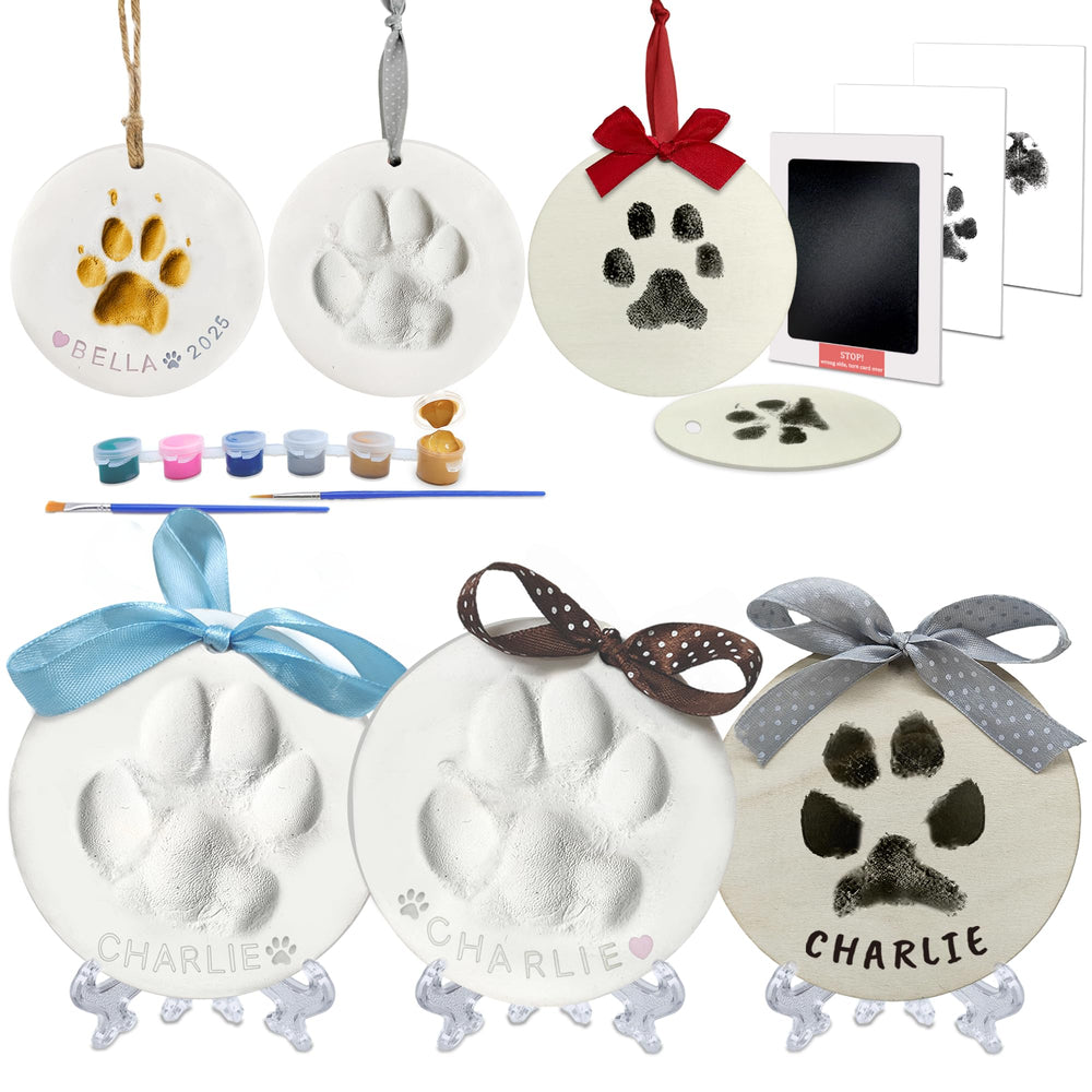 Skittypurr empreinte patte argile : impression nette et durable pour souvenir.