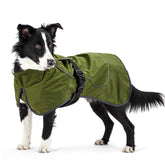 Veste imperméable Skmeditec pour chien grand vert XL, protection pluie et neige