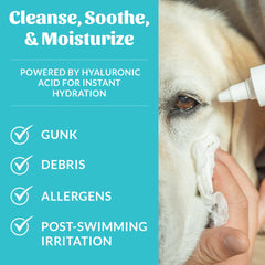 HydroClear SKOUT'S HONOR facilite l'usage quotidien des yeux des animaux.