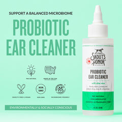 Probiotiques Skout's Honor pour oreilles — aide à l’équilibre du microbiome.