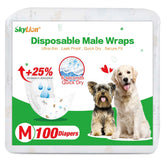 SkyLion couches-chien-male-jetables-super-absorbantes: protection nocturne fiable contre les fuites