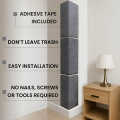 SleepGround grattoir-chat-mur-vertical, installation rapide et pratique pour protéger les murs.
