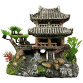 SLOCME château en résine, décoration d'aquarium colorée pour un décor vivant.