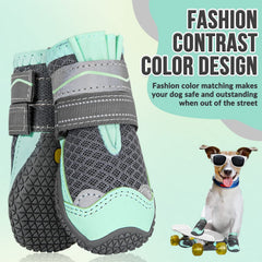 SlowTon bottes chien bandes reflexives, securite accrue en visibility nocturne.